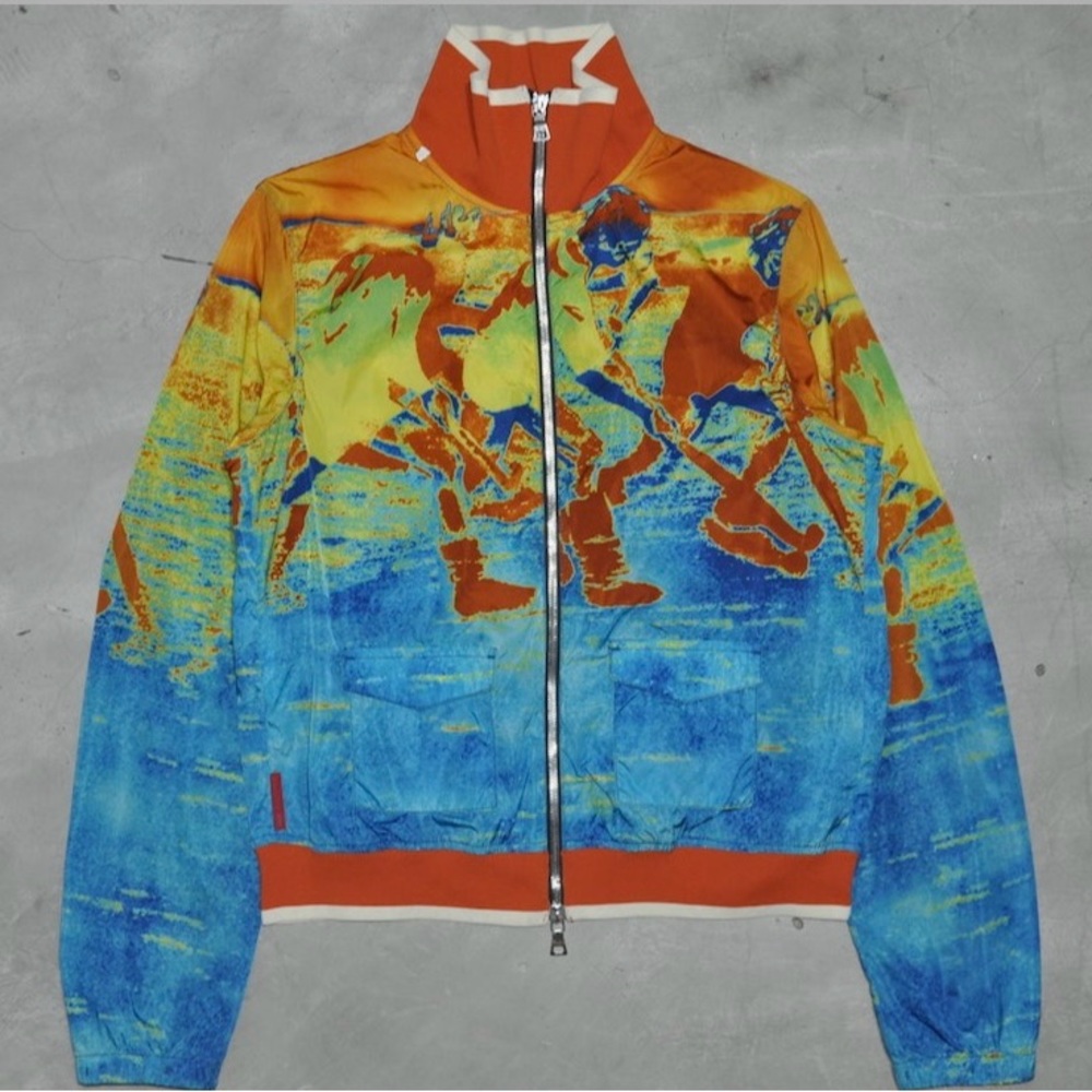 Prada - Olympic line - acid hockey track jacket